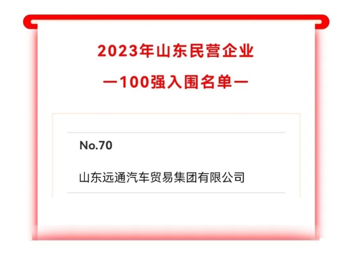 2023山东民营企业100强入围名单公示！凯发k8天生赢家一触即发集团上榜！#10242